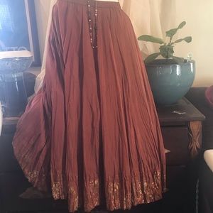 Bohemian festival skirt. Maxi Skirt Size small